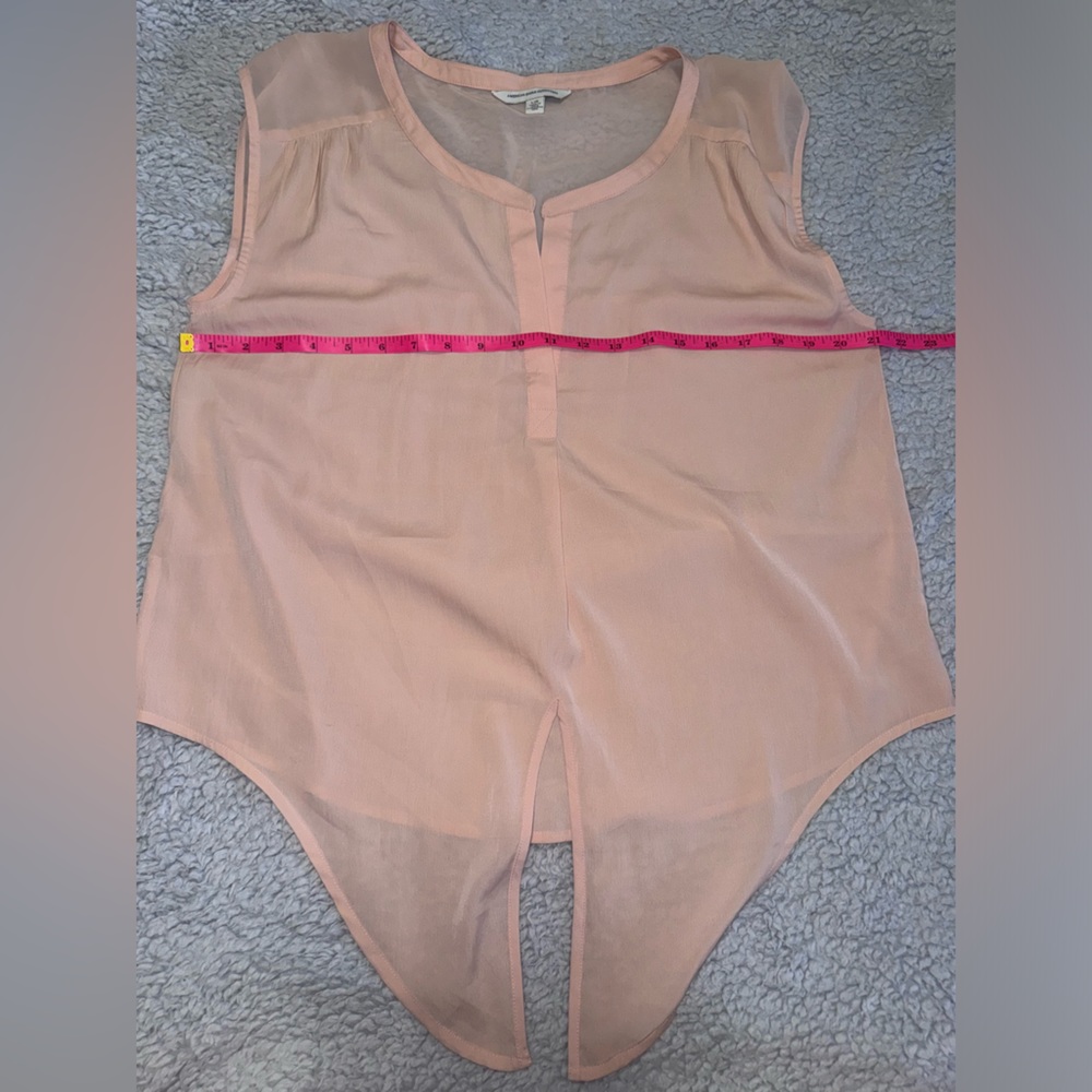 American Eagle Size Large Tie Front Top Blush Pink/Coral